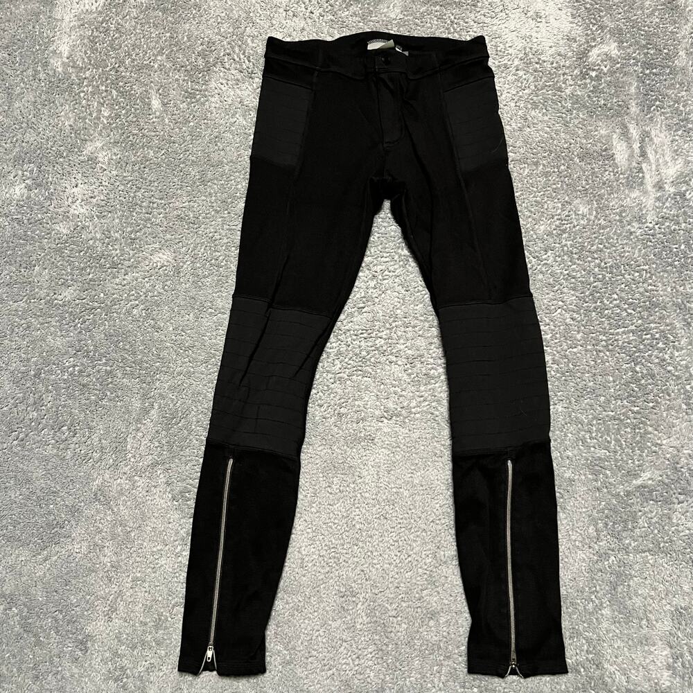 ATHLETA Leggings Womens 6 Trailsetter Ponte Motion Moto Skinny Pants Black